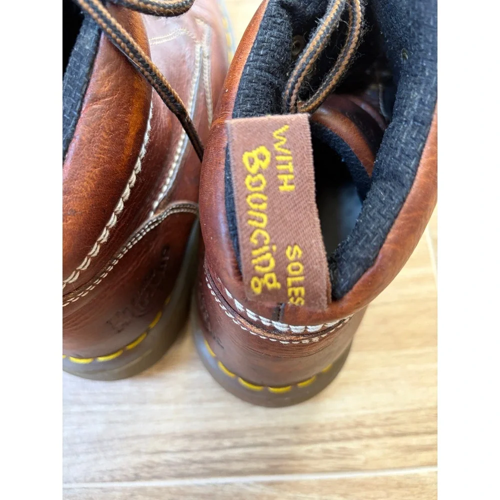 Vintage Y2K Dr Martens Mens Brown Boots 12 Grunge Indie Alt Chunky Whimsigoth